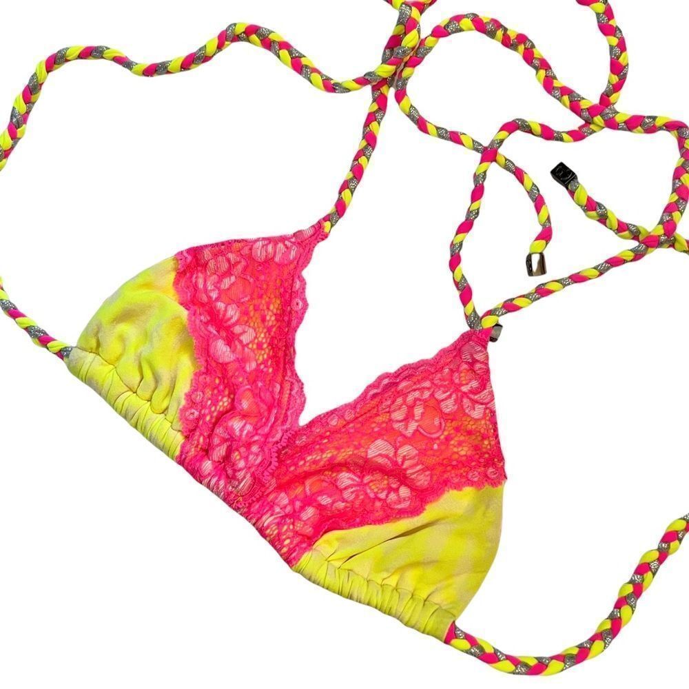 Beach Bunny Neon Dream Bikini Top nwt